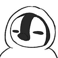 雪だるまの着ぐるみを着たコウテイペンギンのヒナの顔